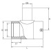 63 x 63 x 40 mm PE Elektroschweiß-Farbverlauf T-Stück 90° Typ Fusion